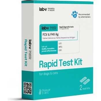 Lab-V FCV & FHV antigen Rychlý diagnostický test 2 ks