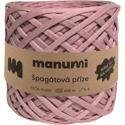 Manumi špagátová příze pudrově růžová - 1 ks