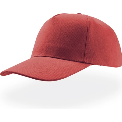 Atlantis Headwear Liberty Five 5 panelová baseballová COT33018000499 red Červená