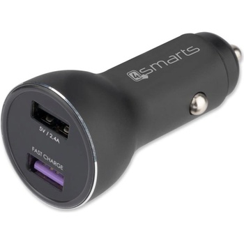 4smarts Зарядно за кола с технология за бързо зареждане - 4smarts Fast Car Charger Voltroad 7P (черен) (4S465538)