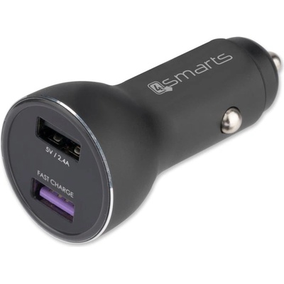 4smarts Зарядно за кола с технология за бързо зареждане - 4smarts Fast Car Charger Voltroad 7P (черен) (4S465538)