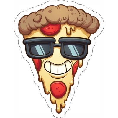 Pískacia koženková nášivka Koženková pískacia nášivka PIZZA Velkost: PÍSKLE! malé