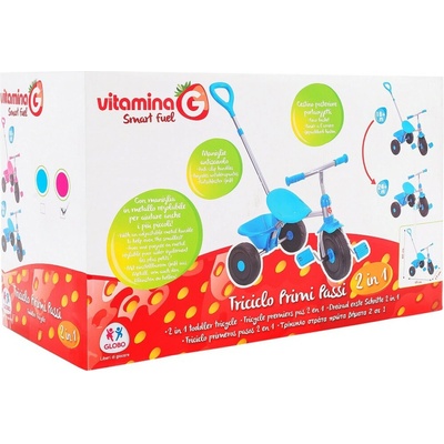 Vitamina G kovová s rúčkou ružová