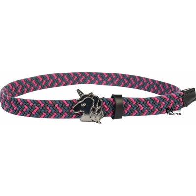 HKM pásek elastický Claire dětský pink/green