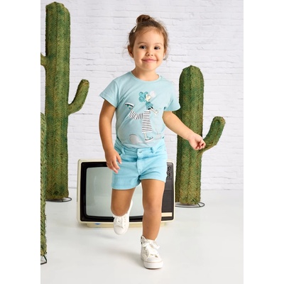 Mayoral Къси панталони памук basic анасон за мини момиче Майорал