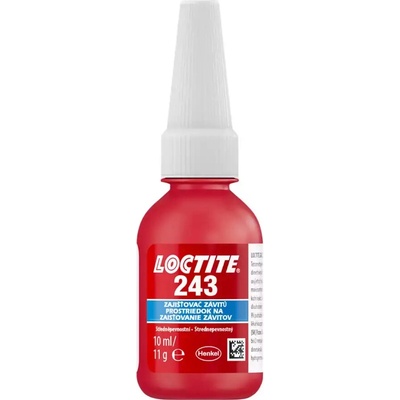 Loctite 243 Zaisťovač skrutiek strednepevnostný, 10 ml