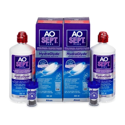 Alcon Разтвор AO SEPT PLUS HydraGlyde 2x360 ml