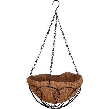 PALISAD Кашпа висяща, D 250 mm, метална с кокосова кошница// PALISAD 690018