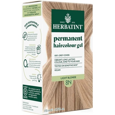 Herbatint permanentná farba na vlasy svetlá blond 8N 150 ml