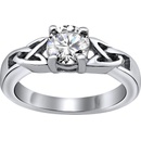 SILVEGO Lesklý ocelový prsten v keltském stylu RRC0139