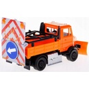 Bburago servisné vozidlá Road Security with Snow Plough and Signal Board BB32263 1:43