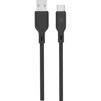 Dviced Cable USB-A to USB-C silicone 1, 25m - Black (DV110005)