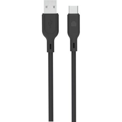 Dviced Cable USB-A to USB-C silicone 1, 25m - Black (DV110005)
