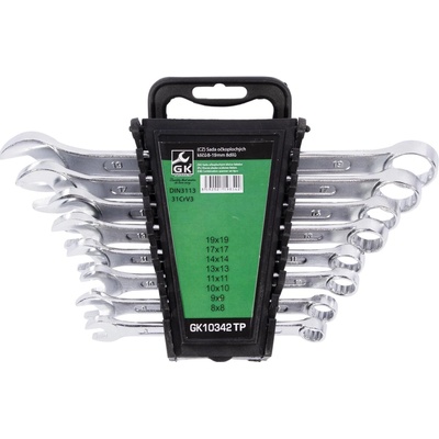 GK Tools Sada očkoplochých klíčů, chrom 8 dílů 6-22 mm GK10342TP