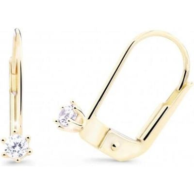 Cutie Jewelllery - Diamonds Zlaté visací náušnice s diamanty DZ8020-55-00-X-1