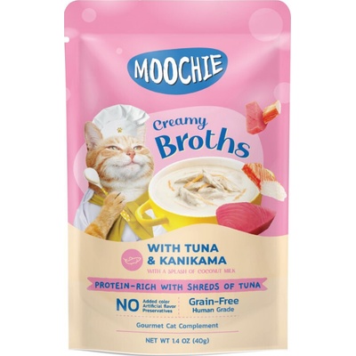Moochie Krémové bujóny s tuniakom a kanikamou bez obilnín 40 g