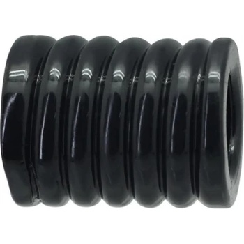 Toyz4Lovers Дебел двулицев пенис пръстен Clear Sleeve черен