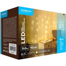 Modee Lighting LED záves 192 LED 3x2m teplá biela