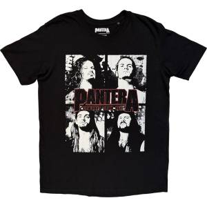 Pantera Cowboys From Hell Flames (Back Print) Тениска с къс ръкав Black XL (PANTS47MB04)