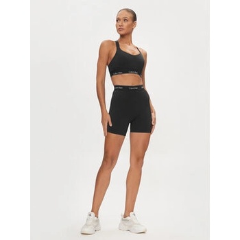 Calvin Klein Tréninkové šortky Performance s potiskem high waist 00GWS4L728 černá
