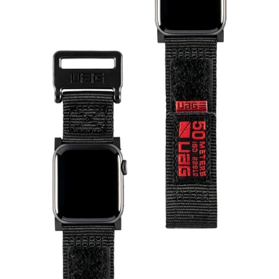 UAG Изключително здрава текстилна каишка за Apple Watch 38мм, 40мм, 41мм, 42мм (2024) - Urban Armor Gear Active Watch Strap (черен) (19149A114040 )
