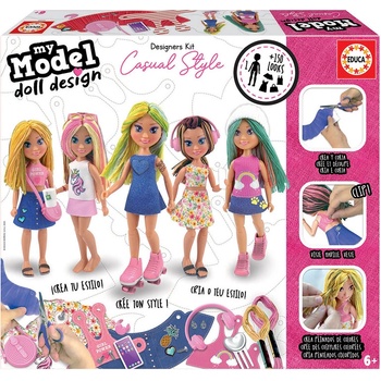 Educa Комплект Educa - Fantasy World, My Model, Дизайн на кукла (EDU18368)