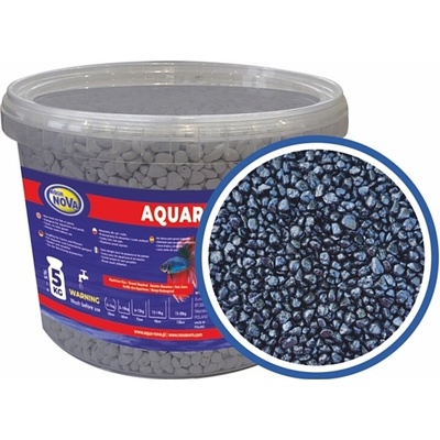 Aqua Nova štrk čierny 5 kg, 3 l