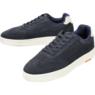Esmara MEN Pánske kožené tenisky navy modrá