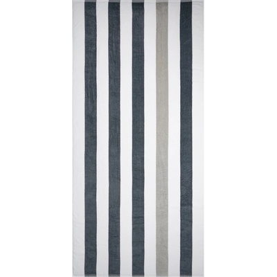 The One Towelling Ručník Towel Stripe 90 x 190 cm COT481056w2899 anthracite Antracitová šedá světlá