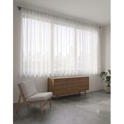 Takoy Hotová záclona 300x160 Voal white-HT-01169 | 300 x 160 cm