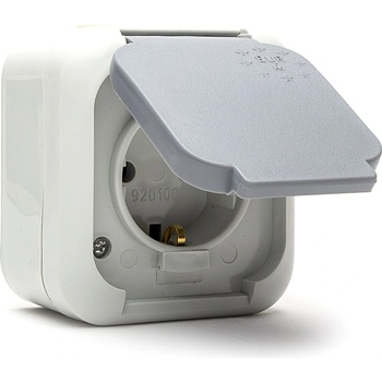 Naiden Kirov Контакт ЕВРО НК, ШУКО 2p+t, Сив, 16a, 250v, ПКОМ, ip44 (m019346)