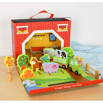 Tooky Toy Farma v kufríku 17 ks