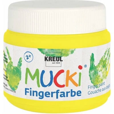 Neónová prstová farba MUCKI 150 ml žltá