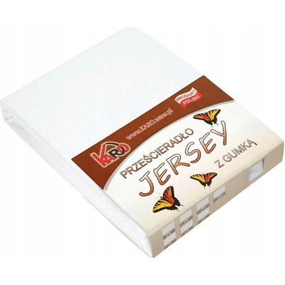 Karo Prostěradlo jersey s gumou bílé 90x200