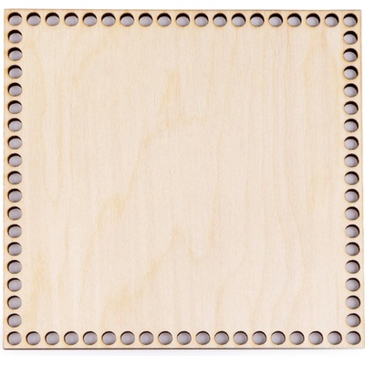 Dřevěný svět online Dno na košík dekor přírodní čtverec 15 x 15 cm