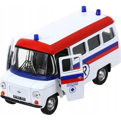 Welly Dromader Auto Trabant 601 Klasic kov plast 11cm 39 na volný chod 4 barvy v krabičce 15x7x7cm 1:34