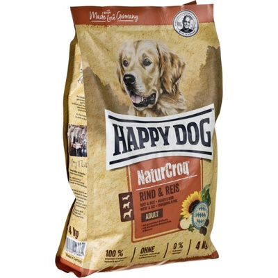 Happy Dog NaturCroq Original Rind & Rice 4 kg