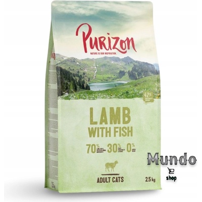 Purizon Adult jahňacie s rybou bez obilnín 2,5 kg