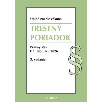 Trestný poriadok 2/2026, 3. vydanie