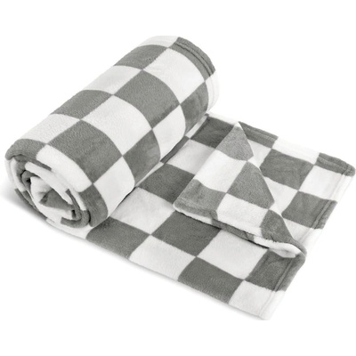 Bellatex Deka Kemping Plus sivá kocka 150x200