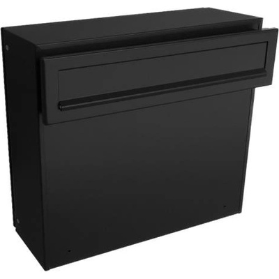 DOLS A-050 ČD-50A RAL9005 - poštová schránka pre sendvičovú montáž na výplň plotu, bránky a dverí, čierna