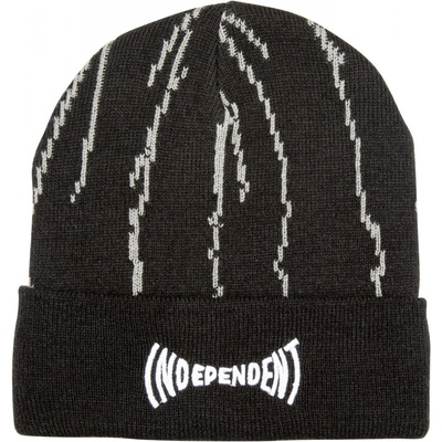 INDEPENDENT LIGHTNING STRIPE BEANIE Black Lightning Stripe