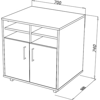 Image 1 of mebel-lendbg Шкаф за копирна машина sk6