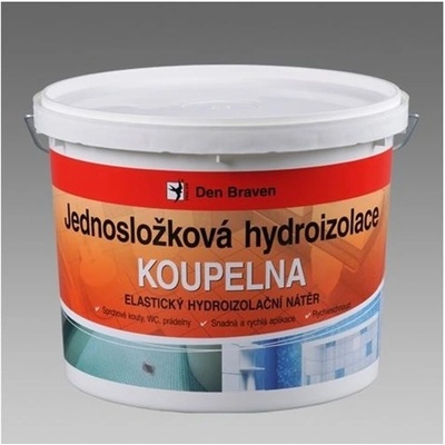 DEN BRAVEN Jednosložková hydroizolace KOUPELNA 2,5kg medově hnědá