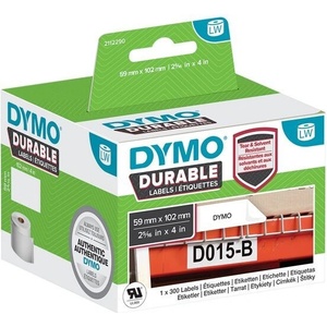 DYMO 2112290, 102 мм x 59 мм, транспортни, бели полипропиленови етикети (2112290)