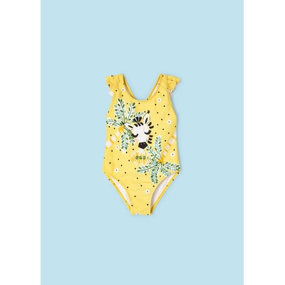 Mini Mayoral Plavky jednodílné Zebra žluté