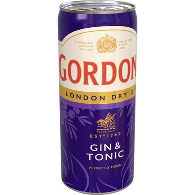 Gordon's Gin&Tonic 6,4% 0,25 l (plech)