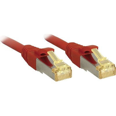 Lindy 47294 RJ45, CAT 6a (surový CAT 7), S/FTP, 2m, červený