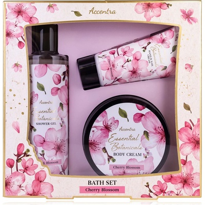 Accentra Essential Botanicals sprchový gél 240 ml + telový krém 200 ml + antistresový krém na ruky 60 ml