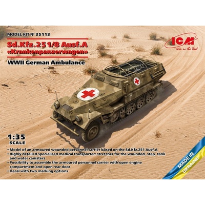 ICM Sd.Kfz.Ausf.A Krankenpanzerwagen WWII German Ambulance1:35 35113251:8